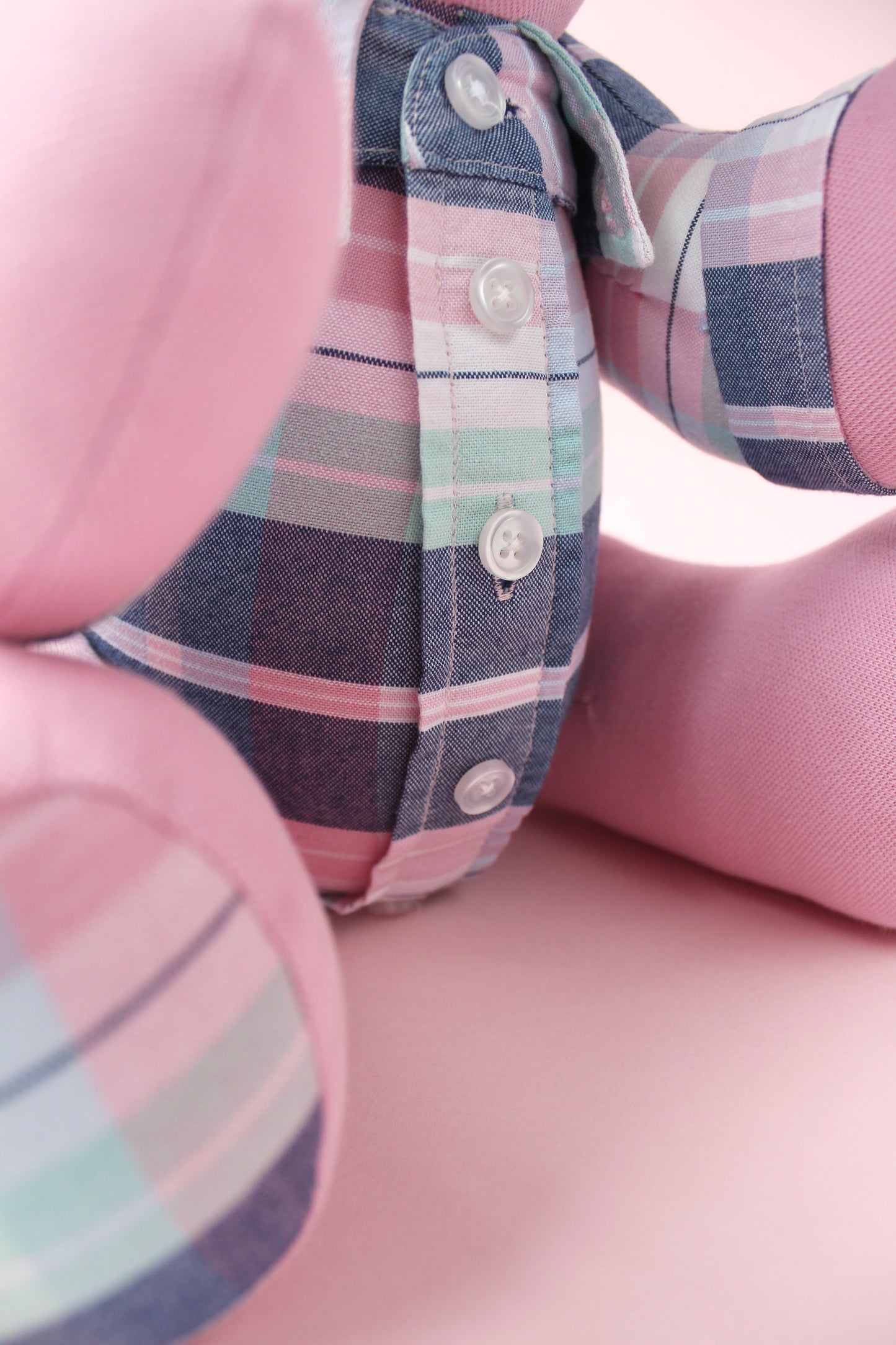 Layered Look Button Jointed Memory Bear