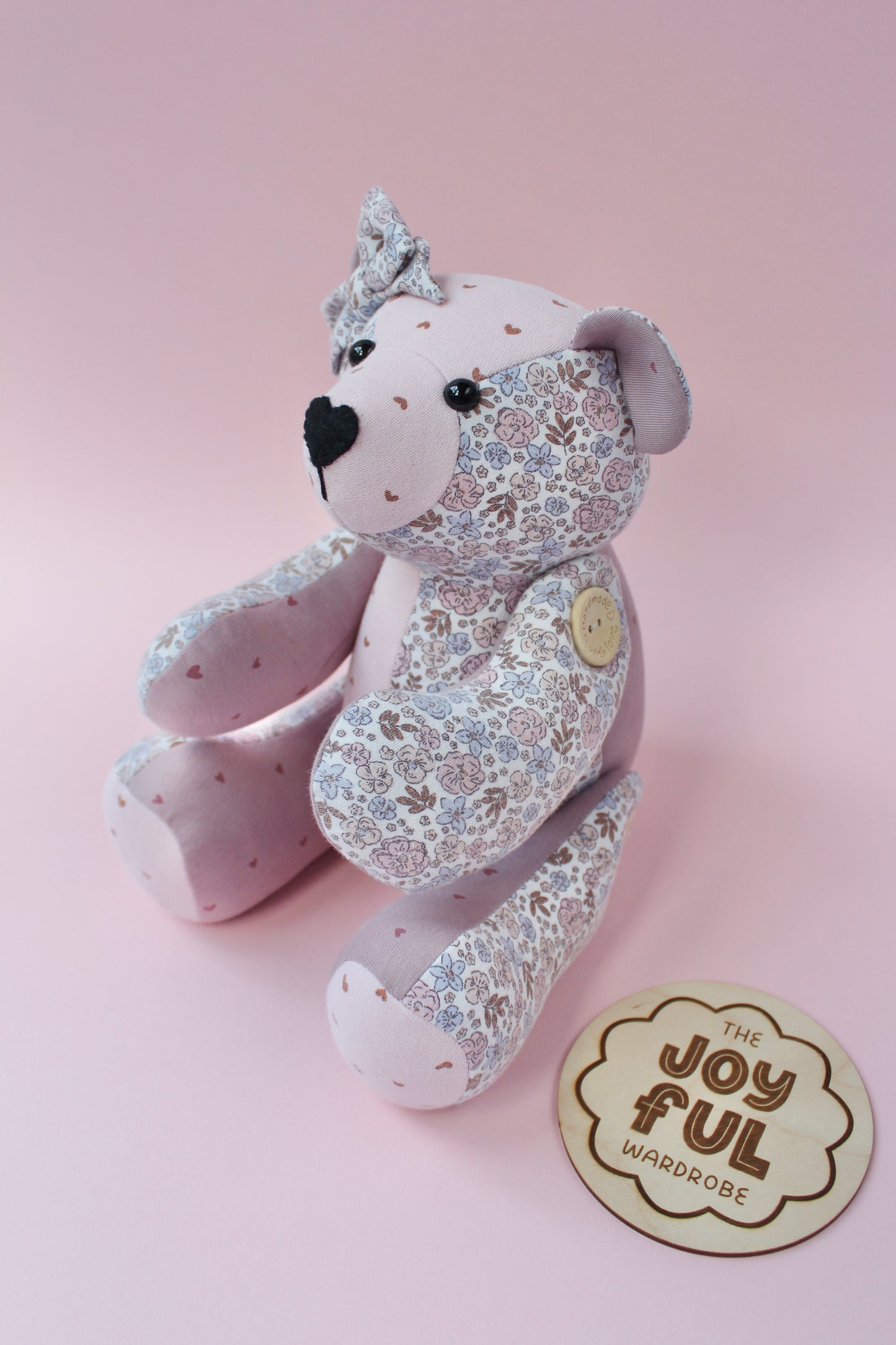 Button Jointed Memory Bear Keepsake