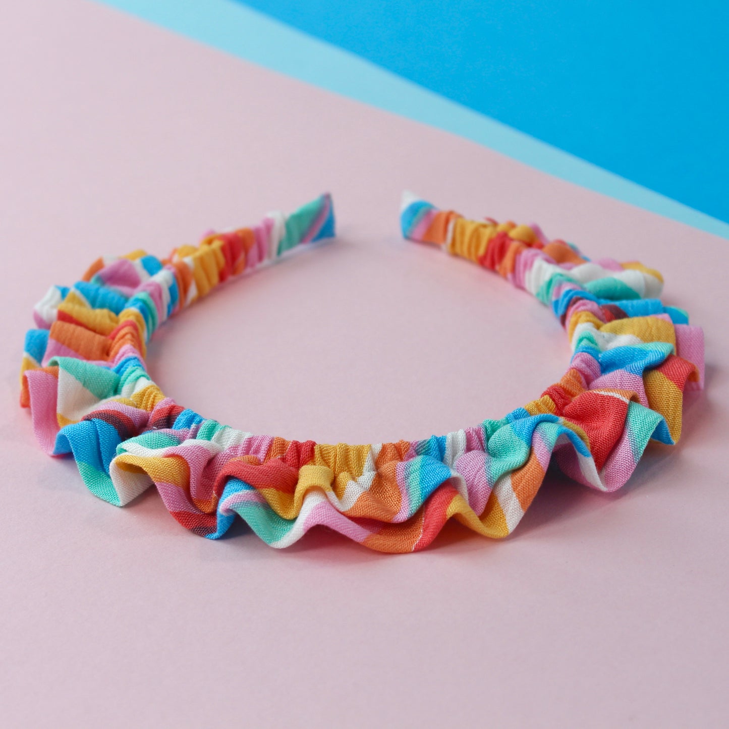 Rainbow Swirl - Little double Ruffle