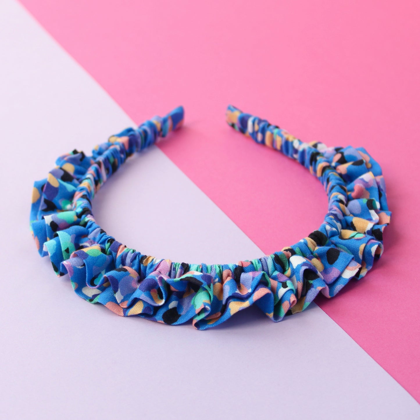 Party Spot Blue - Little double Ruffle