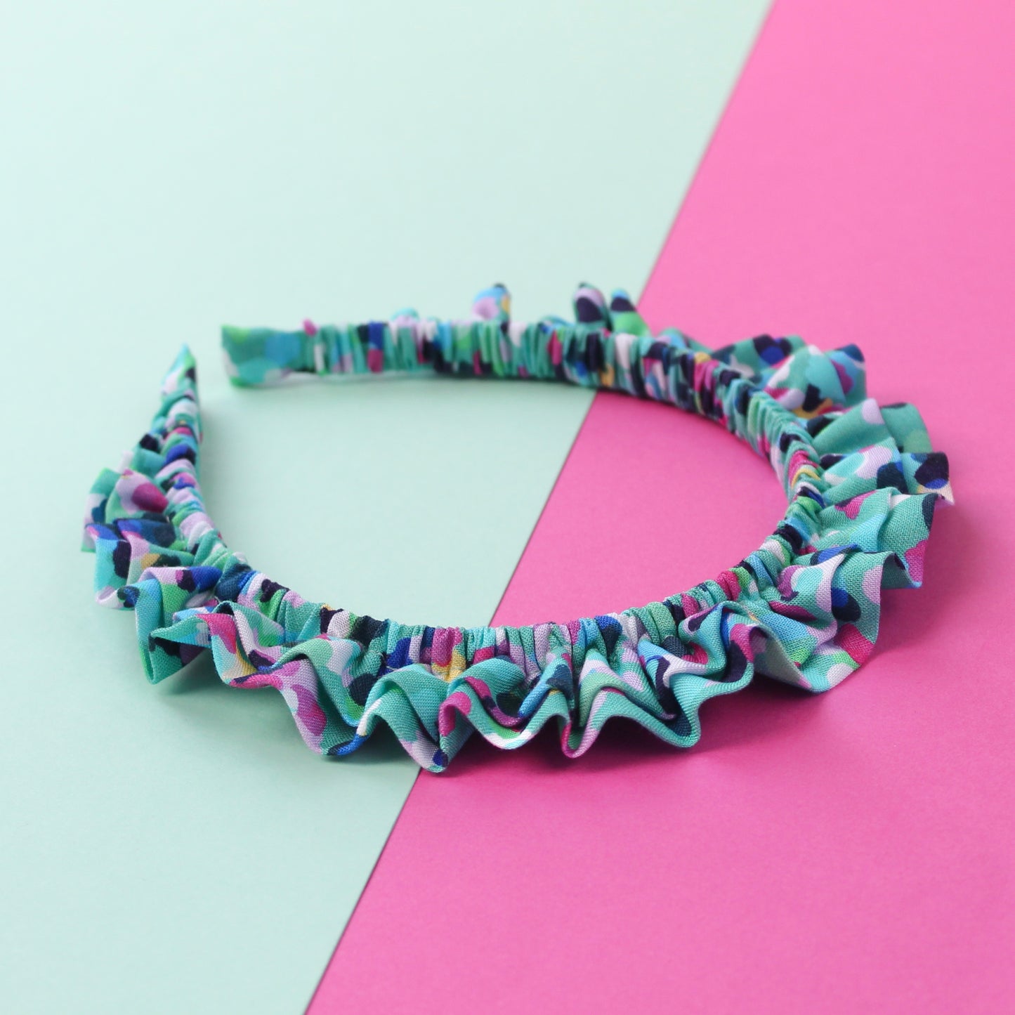 Party Spot Turquoise - Little double Ruffle