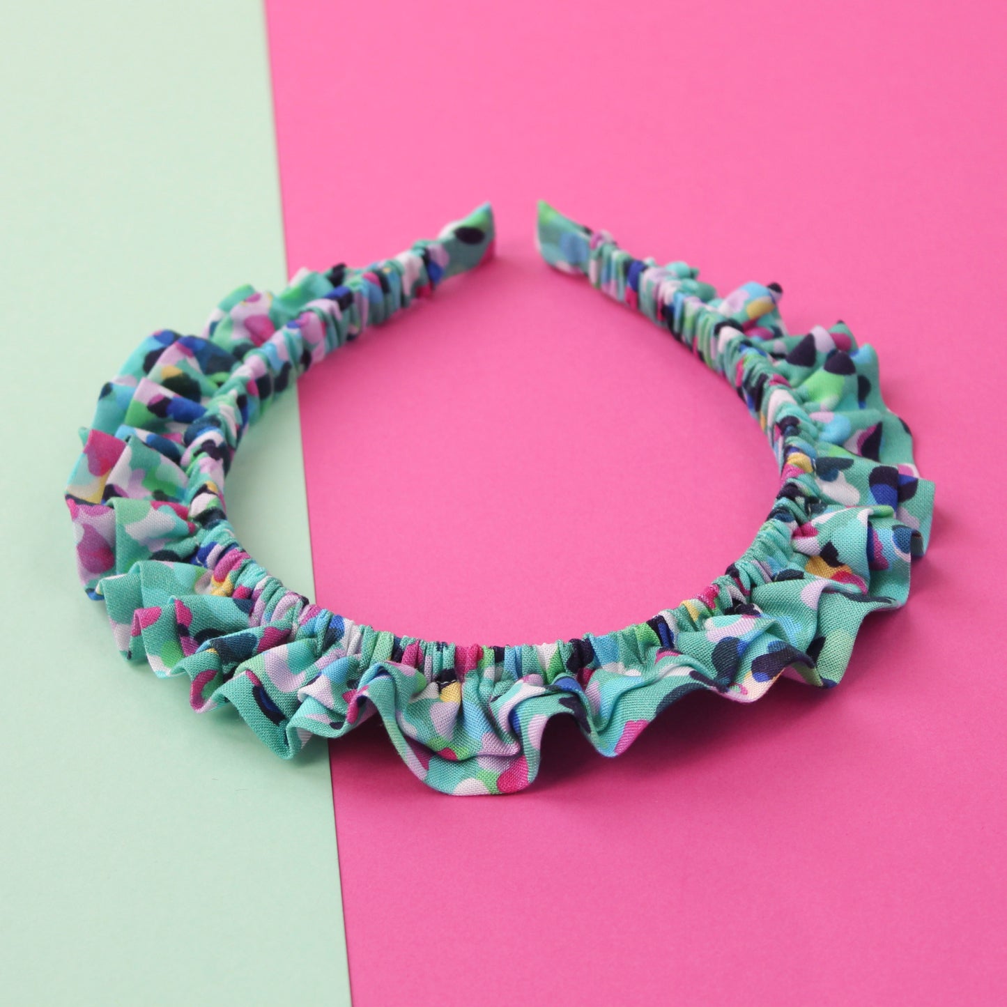 Party Spot Turquoise - Little double Ruffle