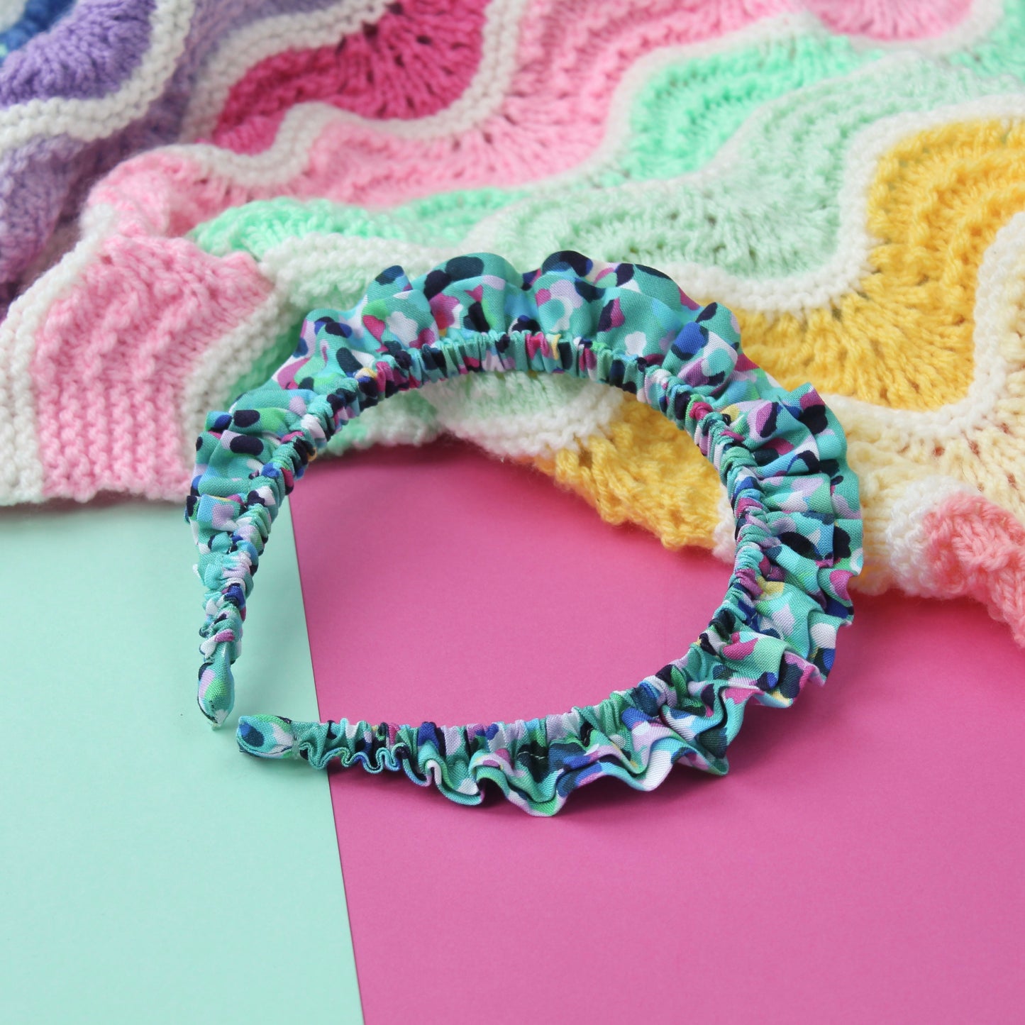 Party Spot Turquoise - Little double Ruffle