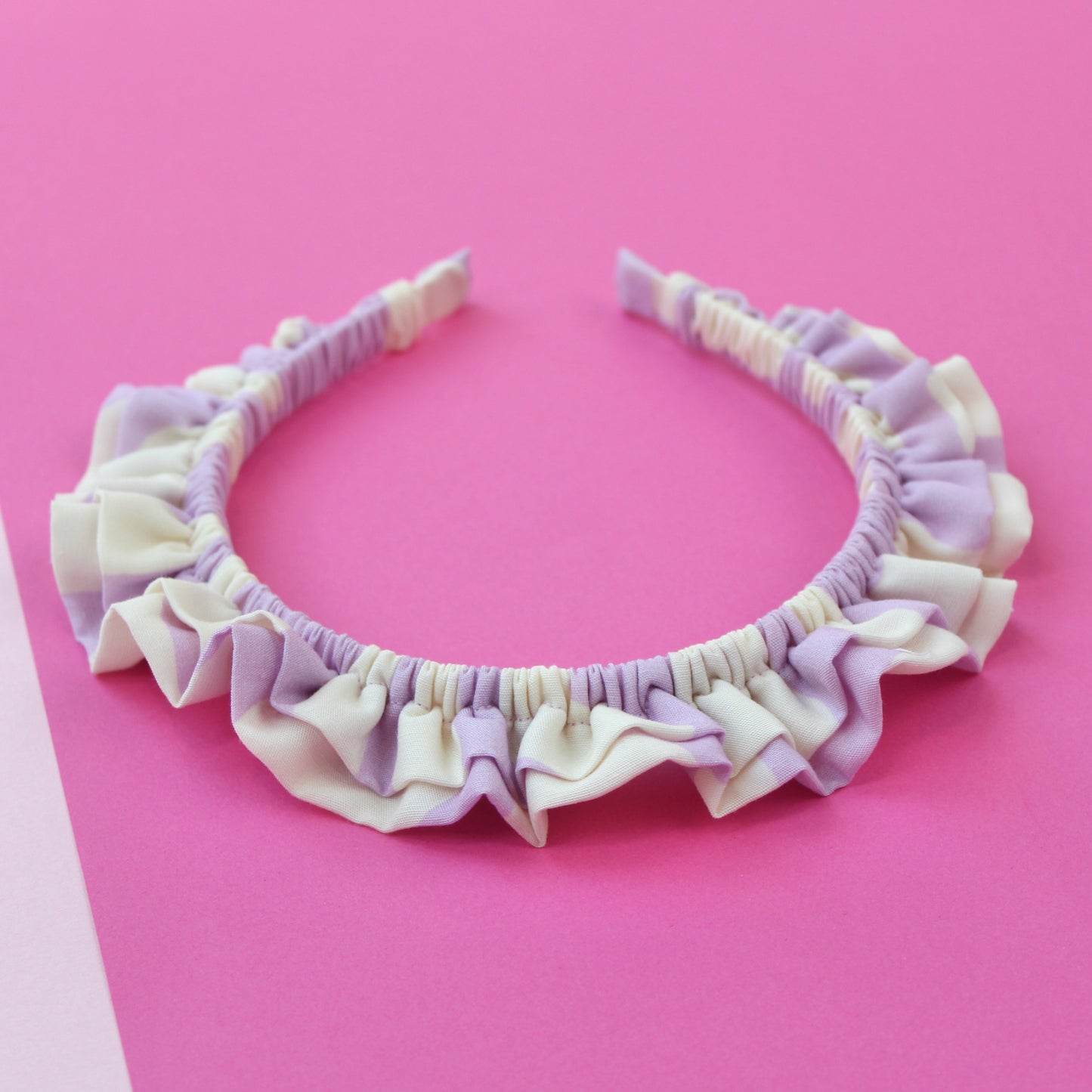 Lilac Squiggles - Little double Ruffle