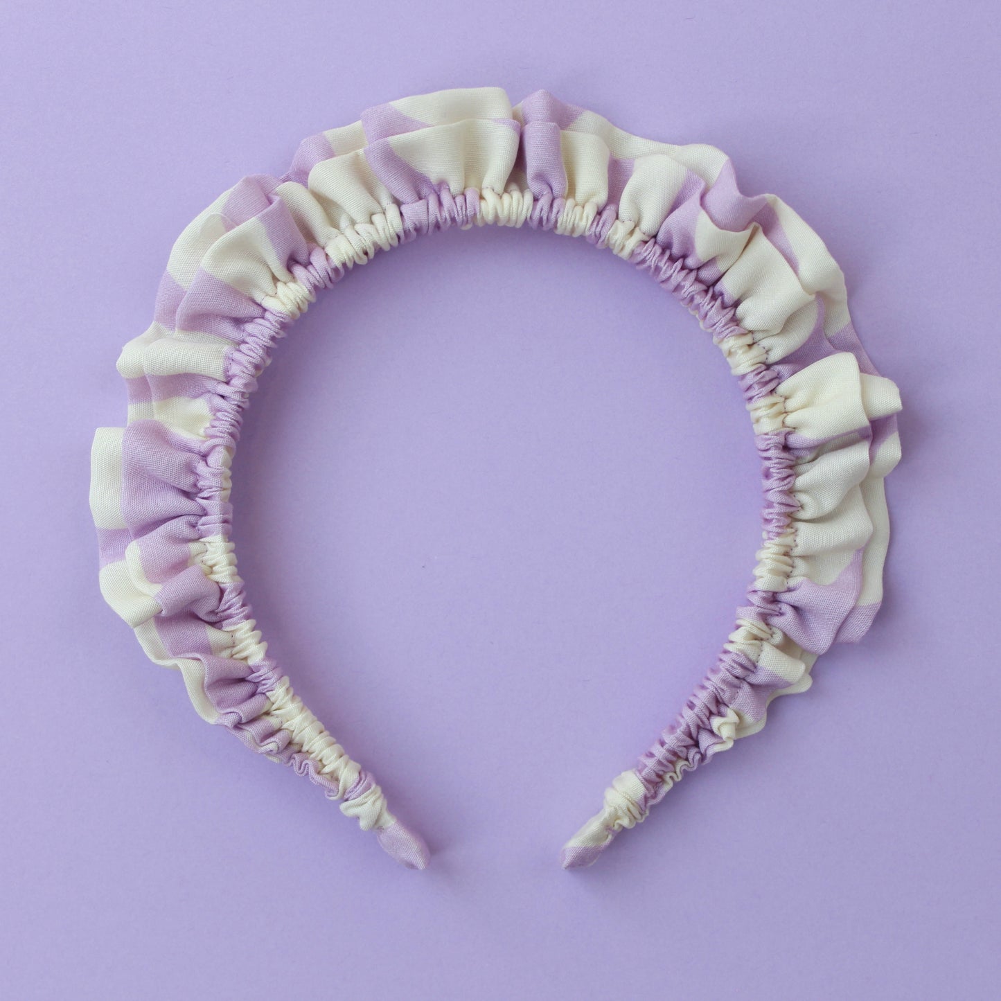 Lilac Squiggles - Little double Ruffle