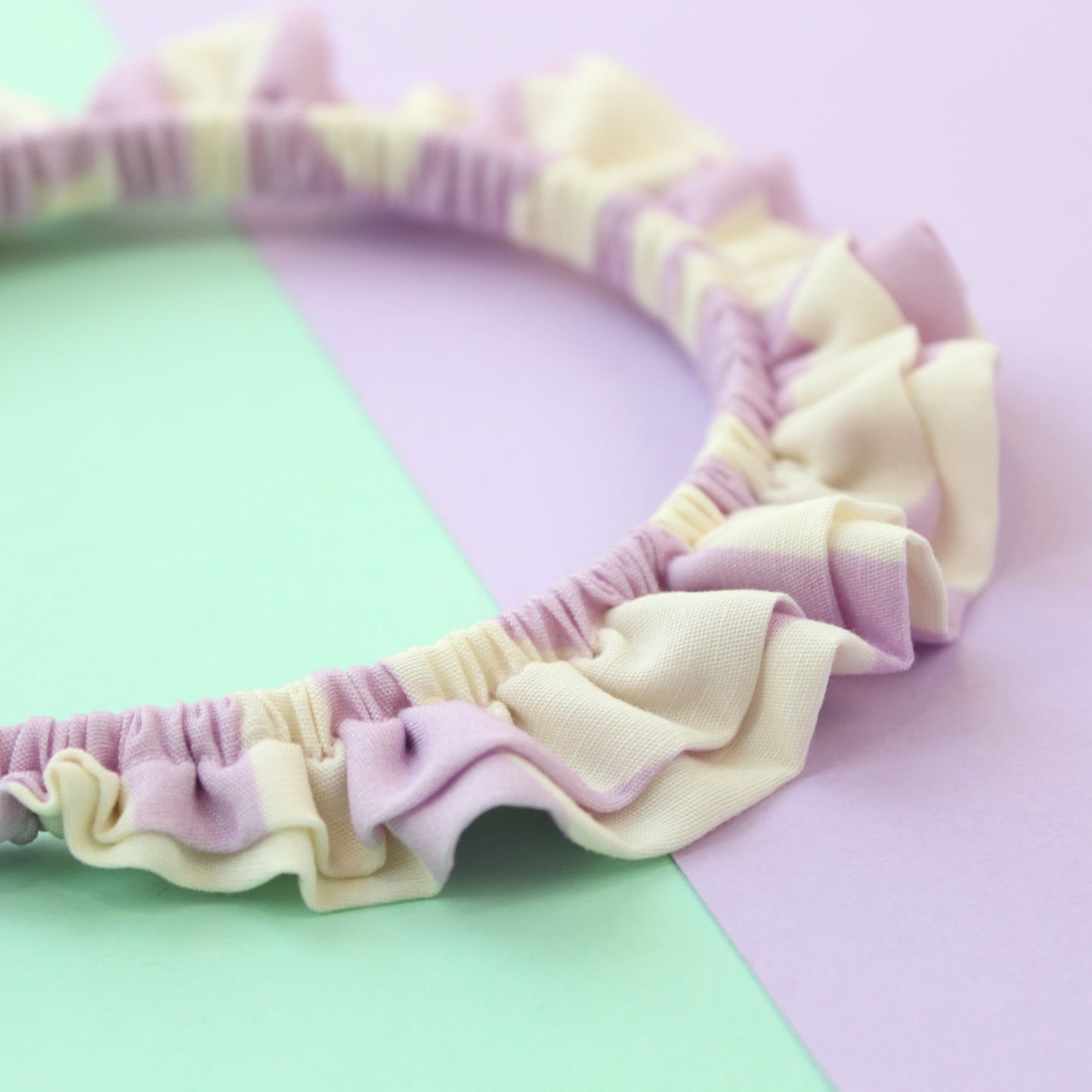Lilac Squiggles - Little double Ruffle