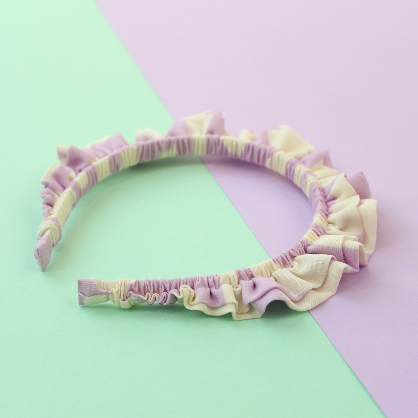 Lilac Squiggles - Little double Ruffle