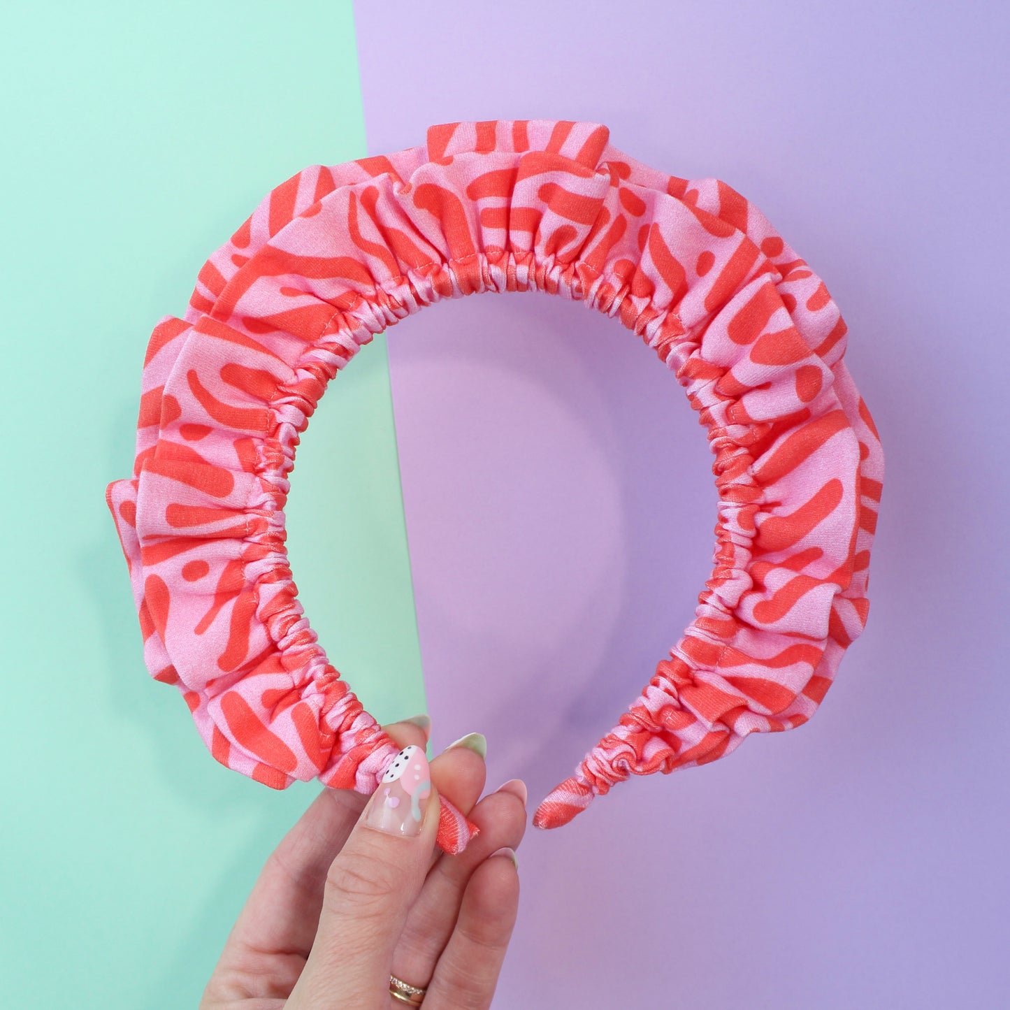 Rose Squiggle - Large double Ruffle