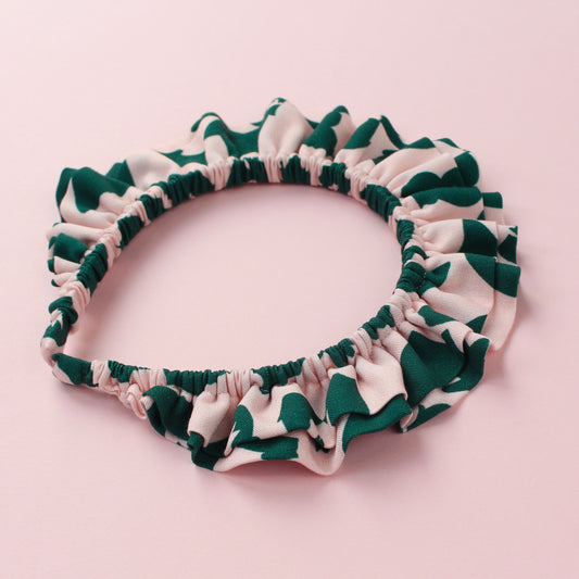 Green Blushhh - Large double Ruffle