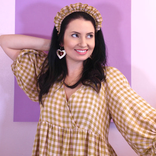 Giggly Gingham - Large double Ruffle