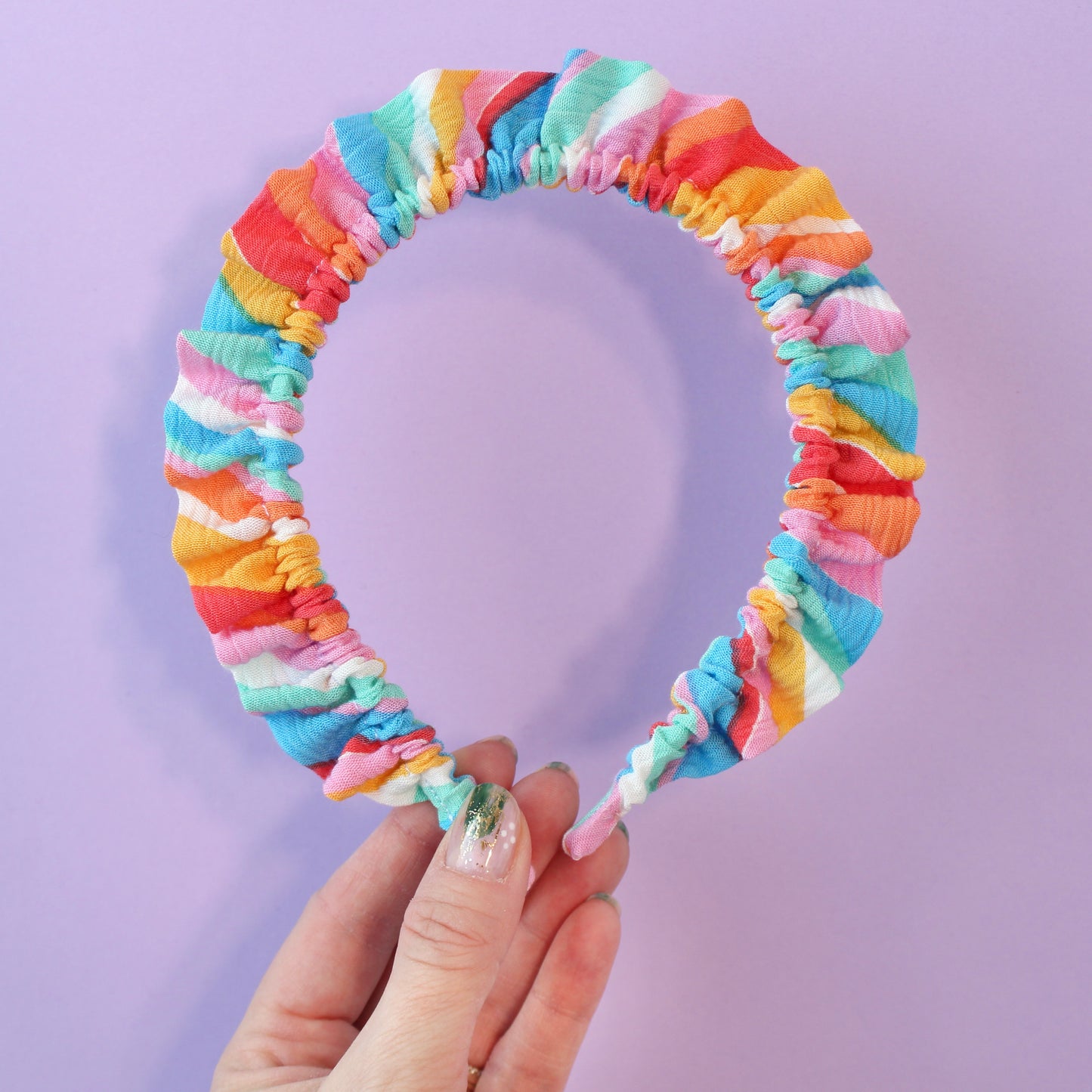 Rainbow Swirl - Single Ruffle