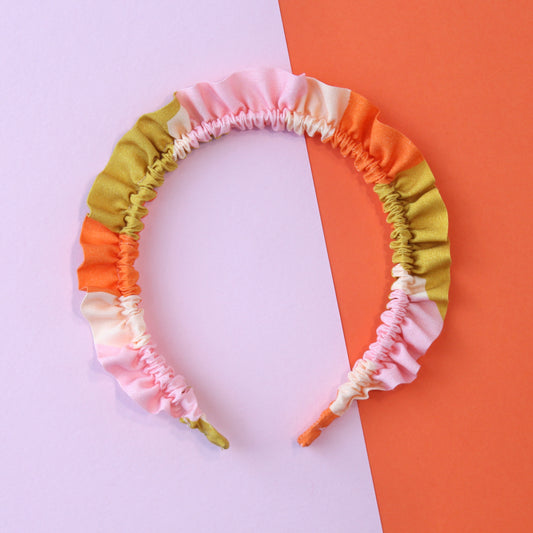 Orange Clouds - Single Ruffle