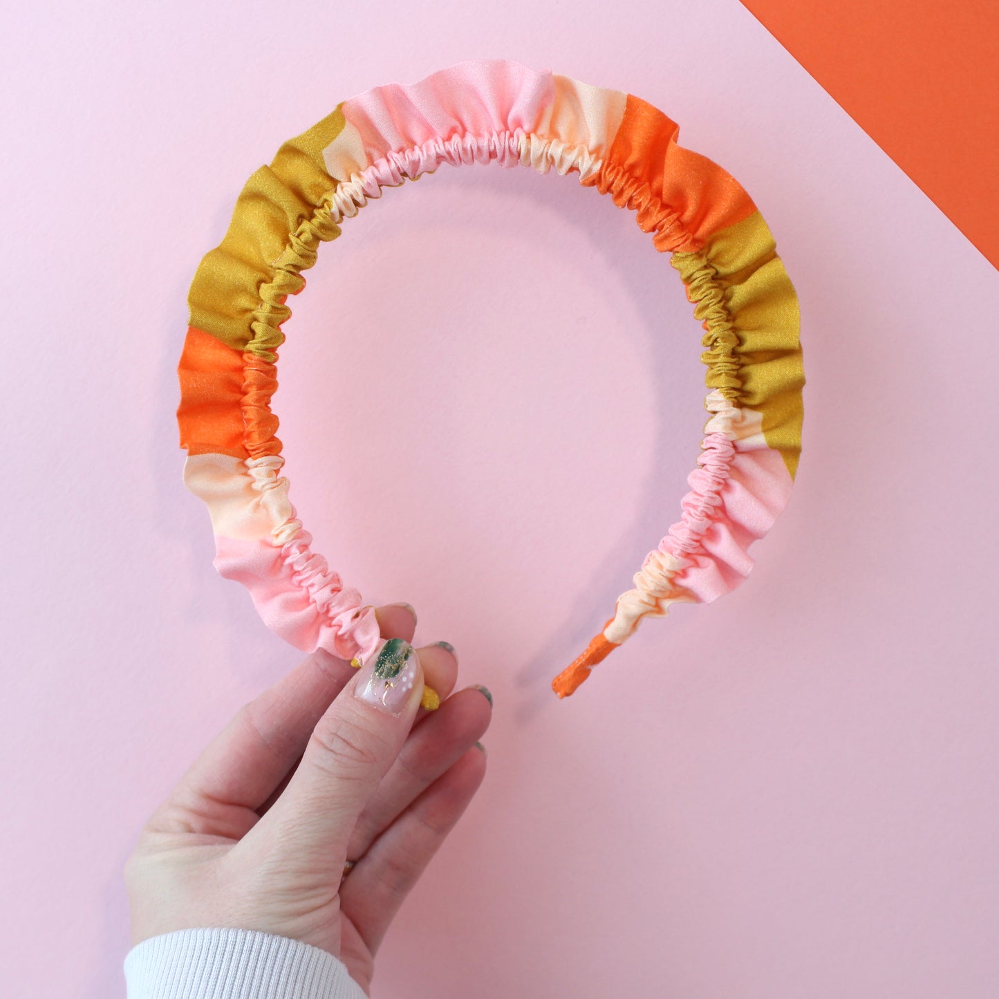 Orange Clouds - Single Ruffle