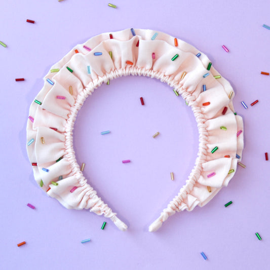 Sprinkle Cupcake Large Double Ruffle