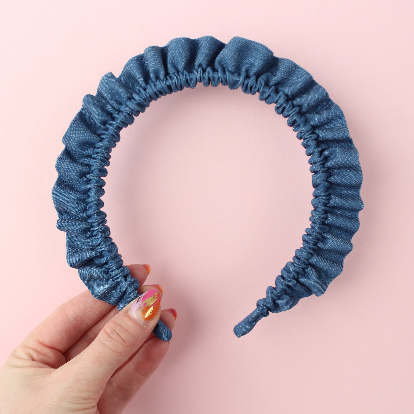 Denim Petal - Single Ruffle