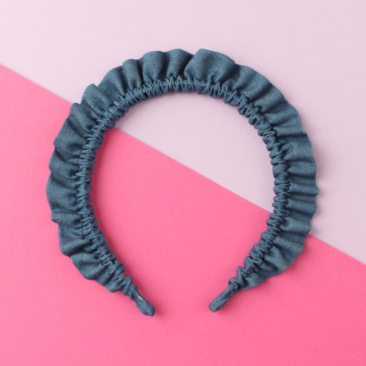 Denim Petal - Single Ruffle