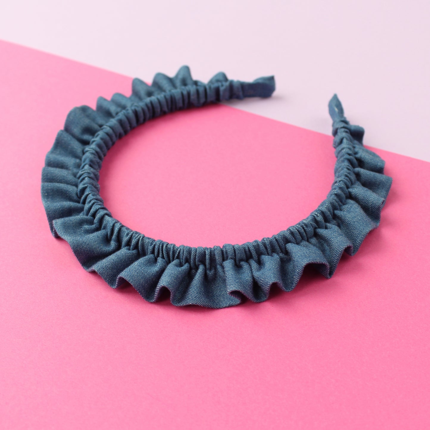 Denim Petal - Single Ruffle