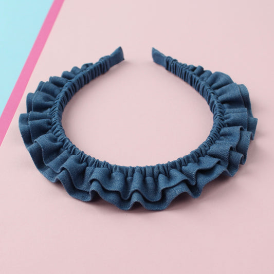 Double Denim - Little double Ruffle