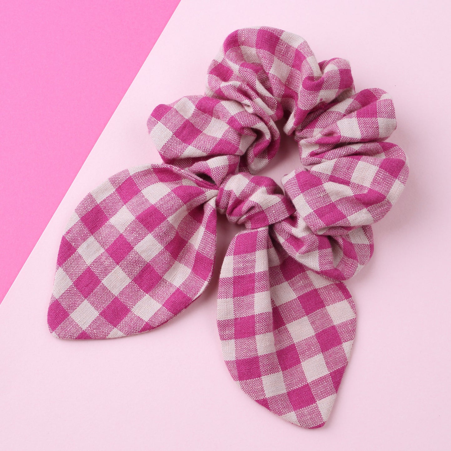 Cherry Gingham - Giant Bow Scrunchie