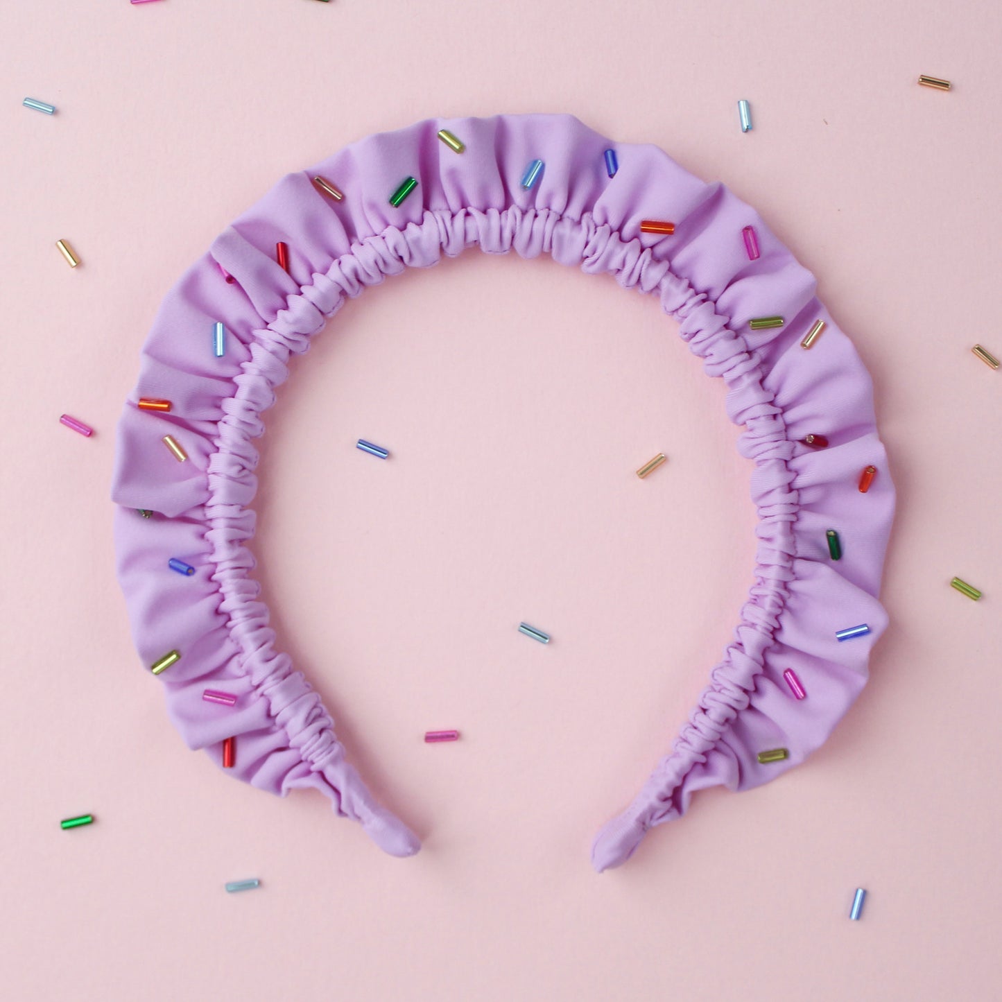 Sprinkle Cupcake Single Ruffle - Lilac