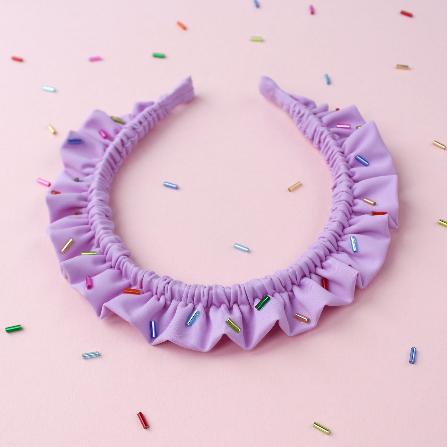 Sprinkle Cupcake Single Ruffle - Lilac