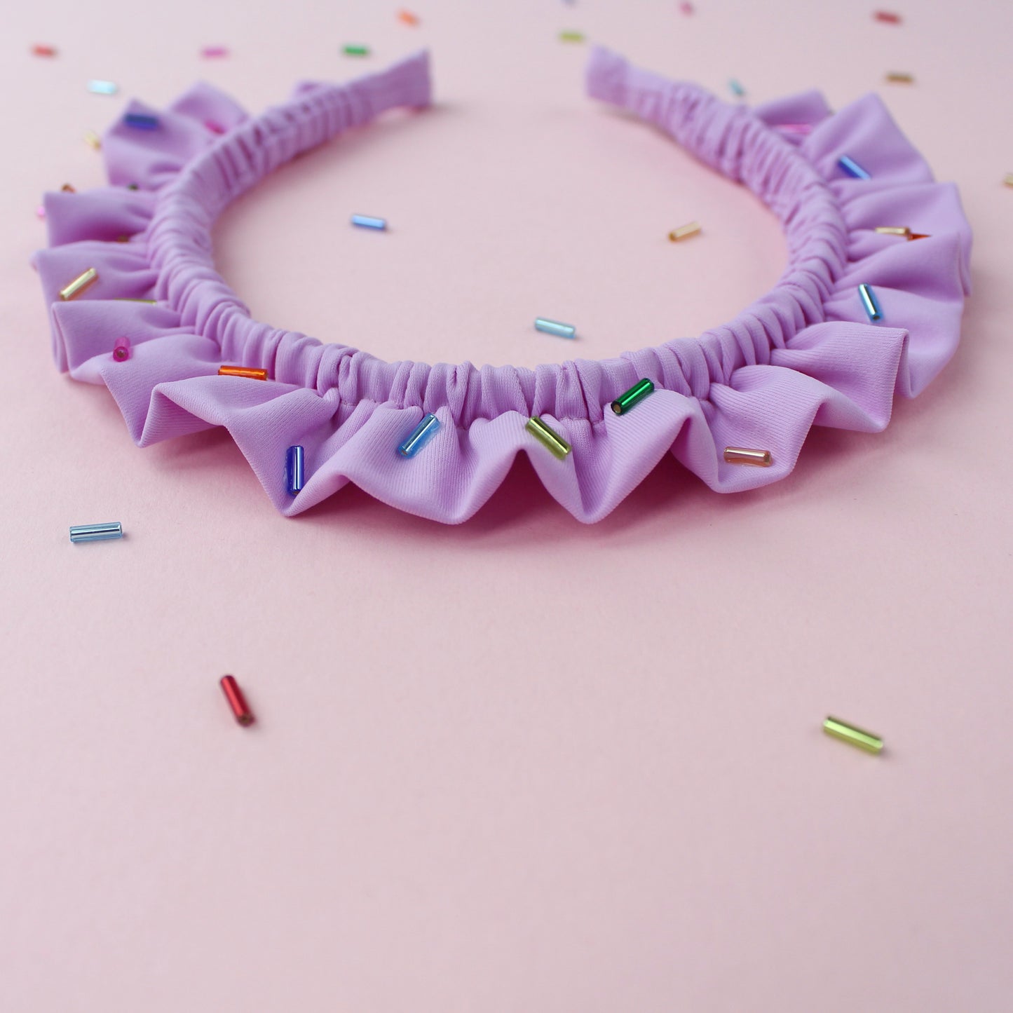 Sprinkle Cupcake Single Ruffle - Lilac