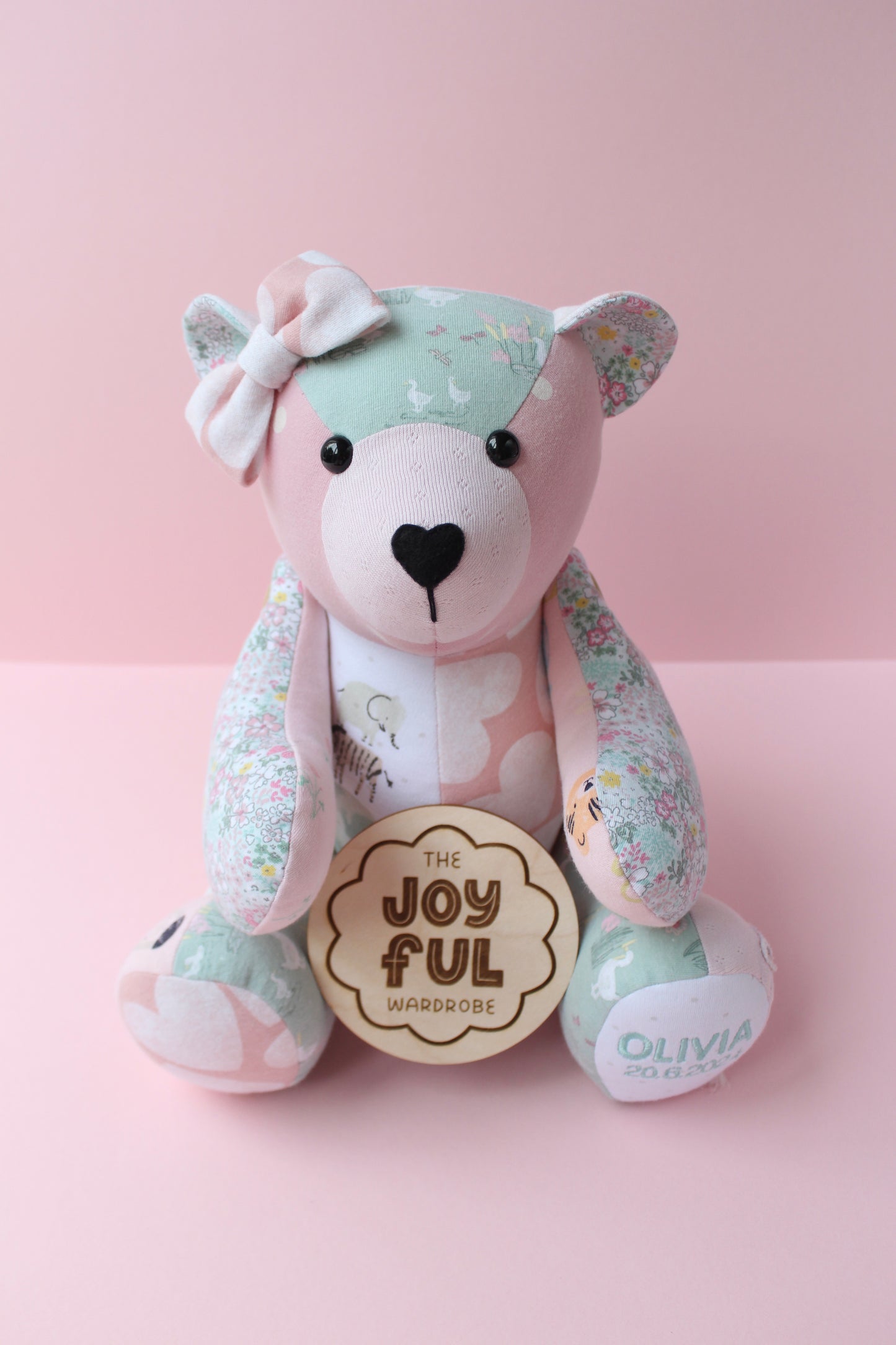 Button Jointed Memory Bear Keepsake