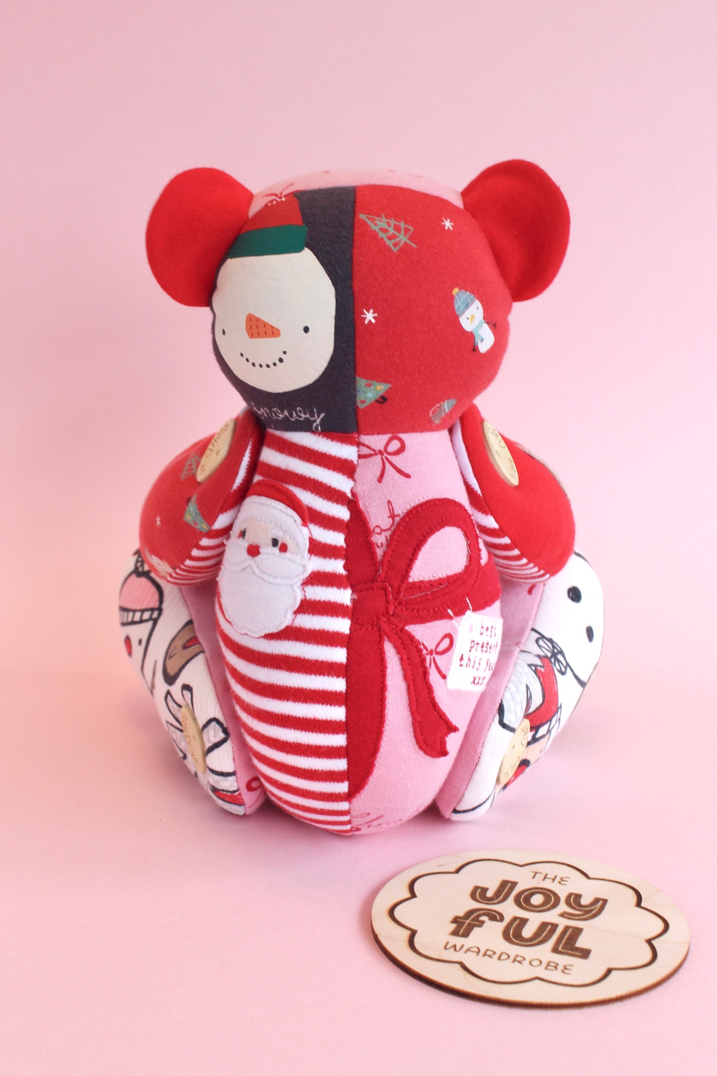 LIMITED EDITION - Christmas Button Jointed Keepsake with Wreath