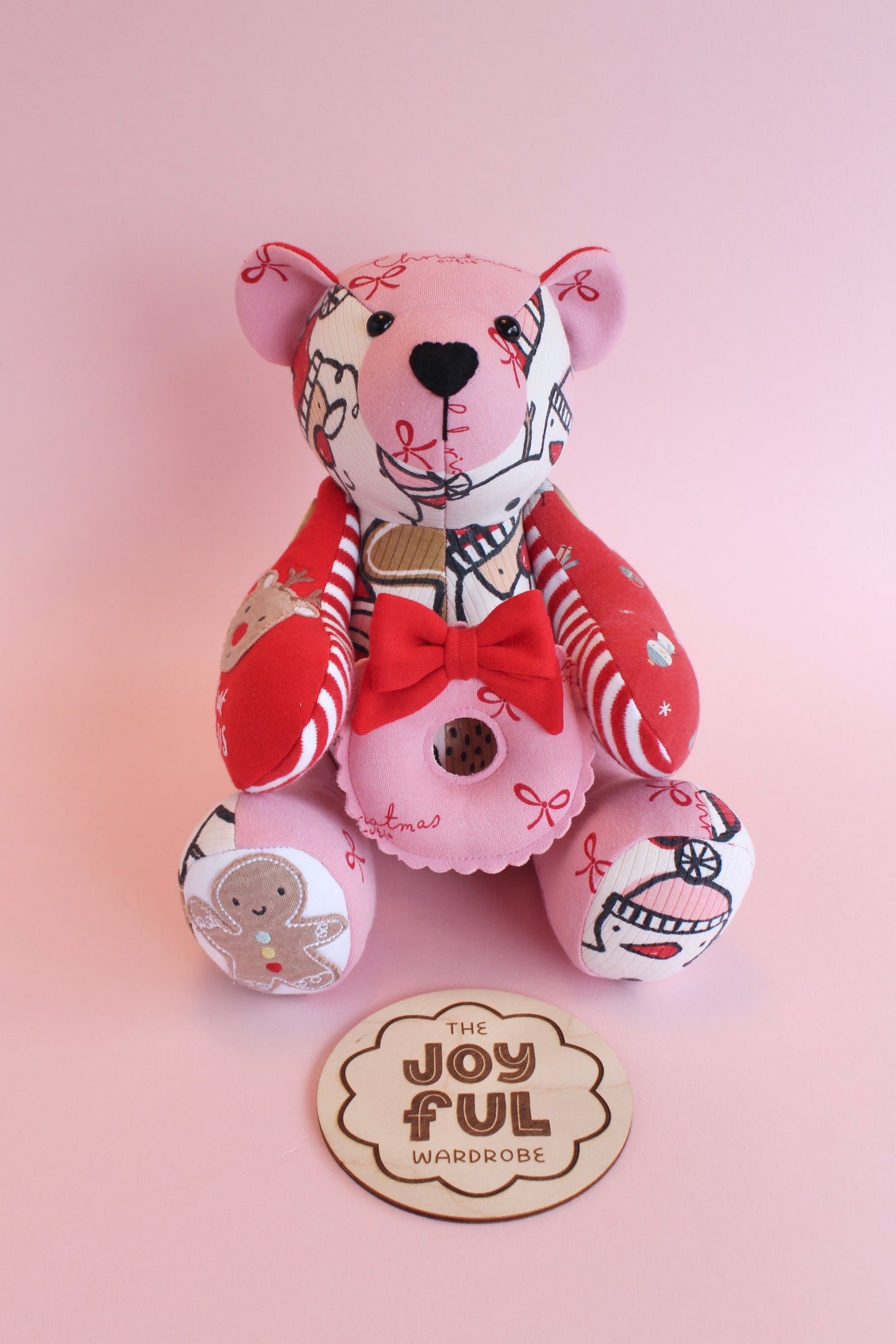 LIMITED EDITION - Christmas Button Jointed Keepsake with Wreath