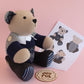 Layered Look Button Jointed Memory Bear
