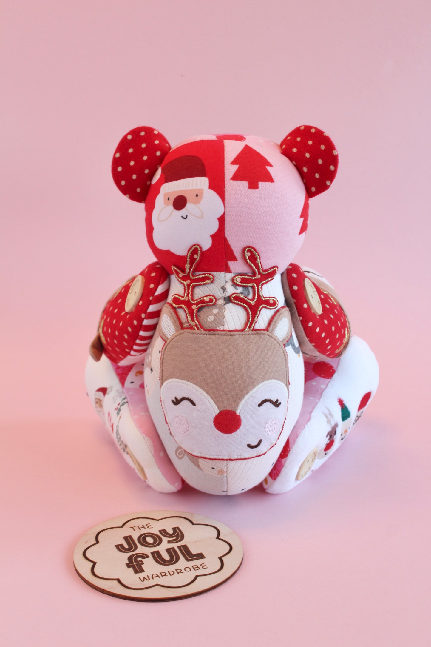 LIMITED EDITION - Christmas Button Jointed Keepsake with Wreath