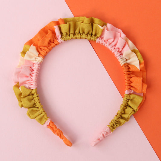 Orange Clouds - Little double Ruffle