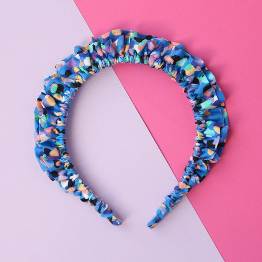 Party Spot Blue - Little double Ruffle