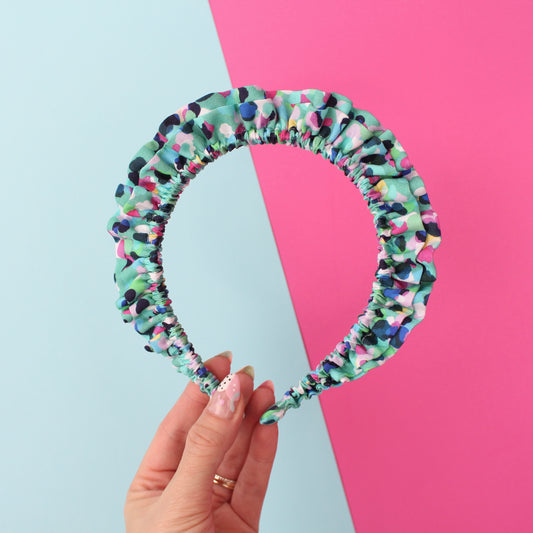 Party Spot Turquoise - Little double Ruffle
