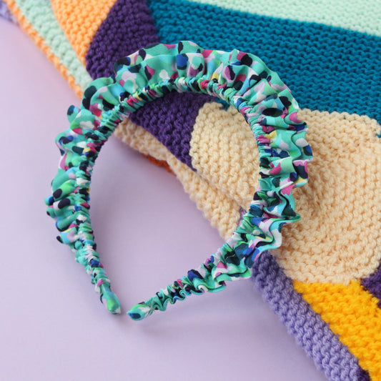 Party Spot Turquoise - Little double Ruffle