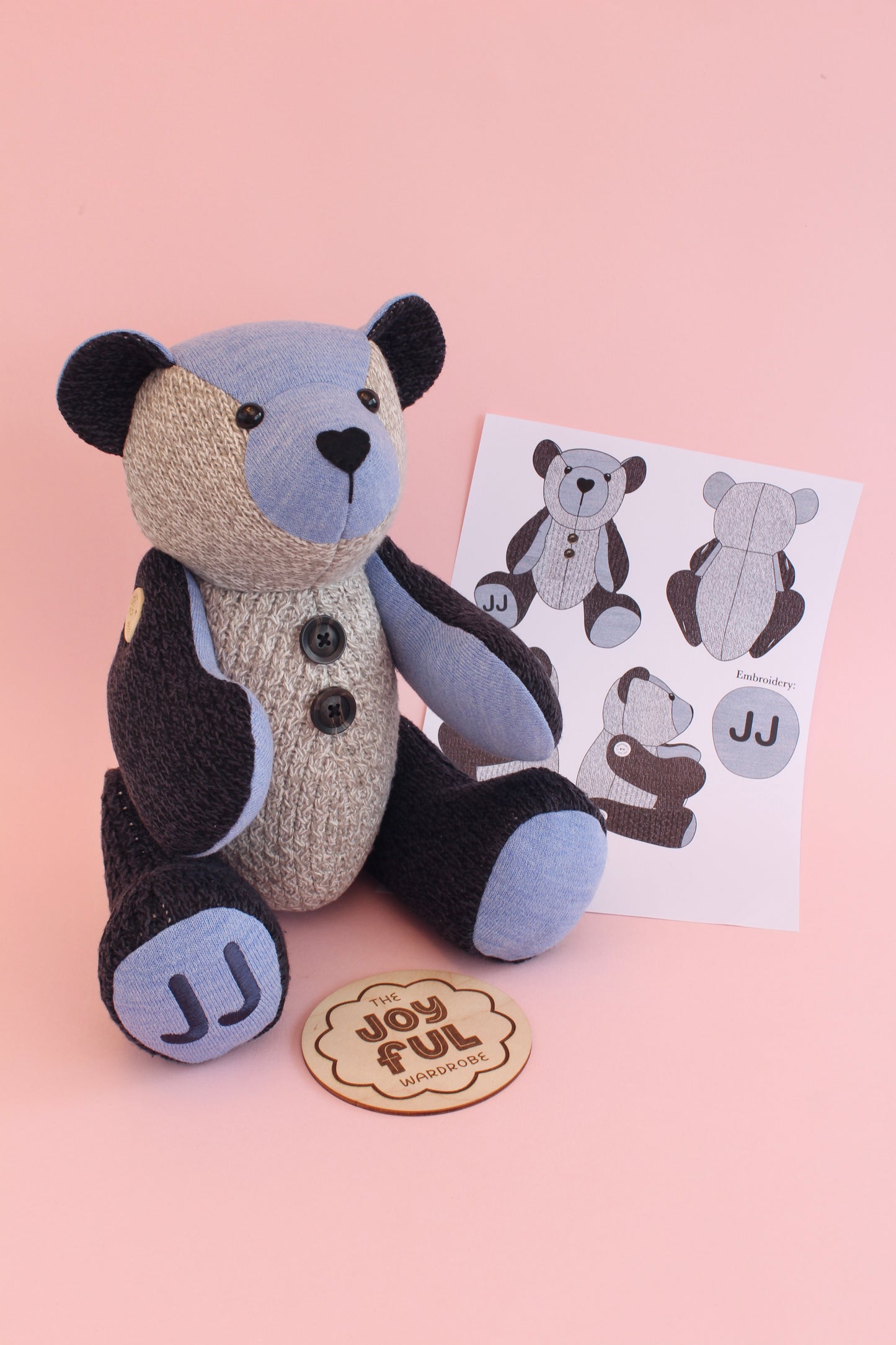 Button Jointed Memory Bear Keepsake