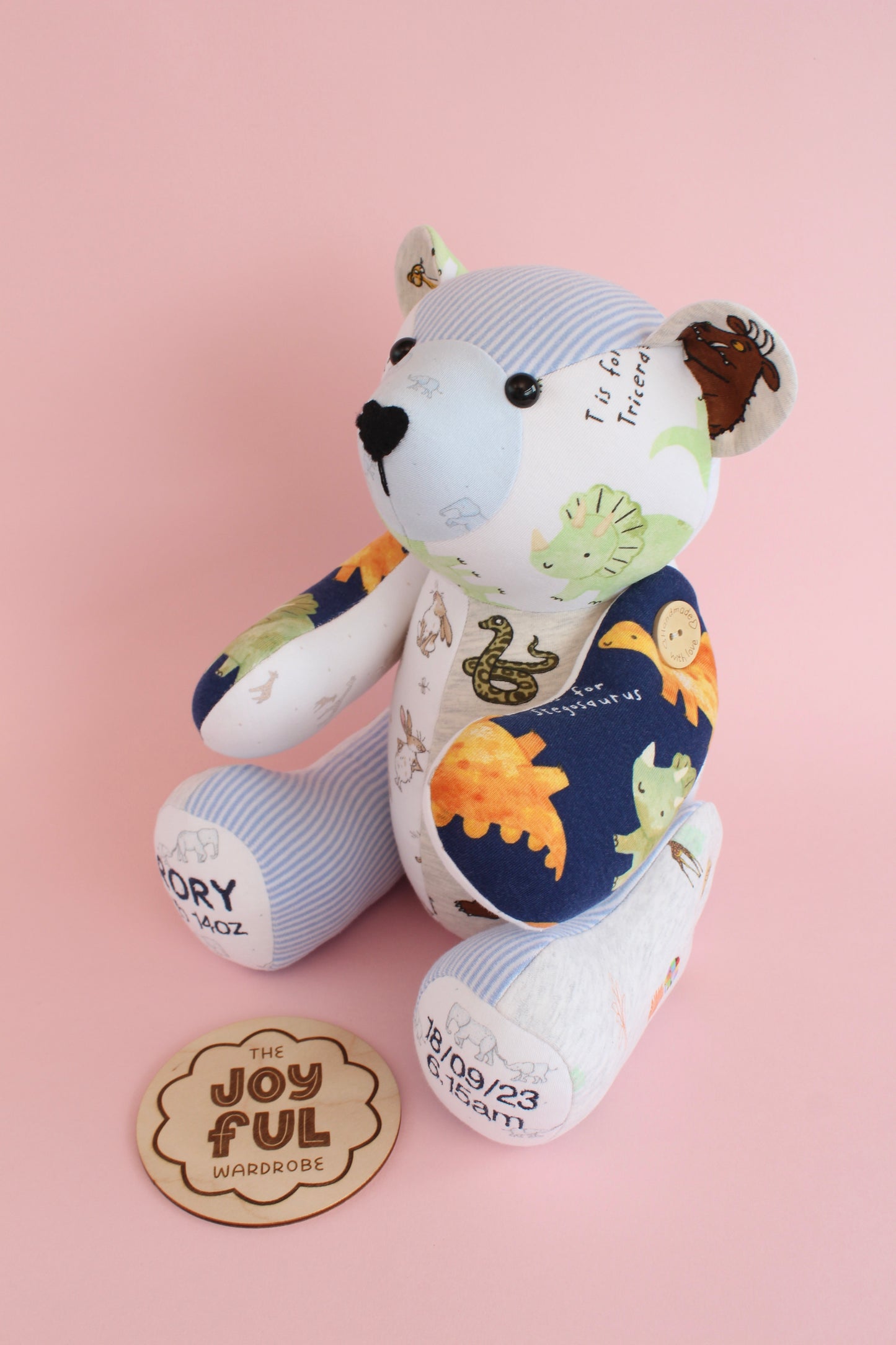 Button Jointed Memory Bear Keepsake