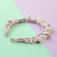 Lilac Squiggles - Little double Ruffle