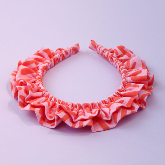 Rose Squiggle - Large double Ruffle