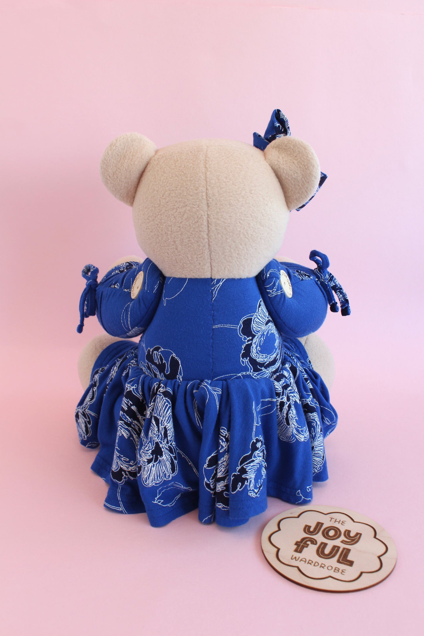 Layered Look Button Jointed Memory Bear