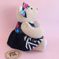 Layered Look Button Jointed Memory Bear