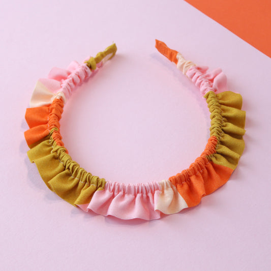 Orange Clouds - Single Ruffle