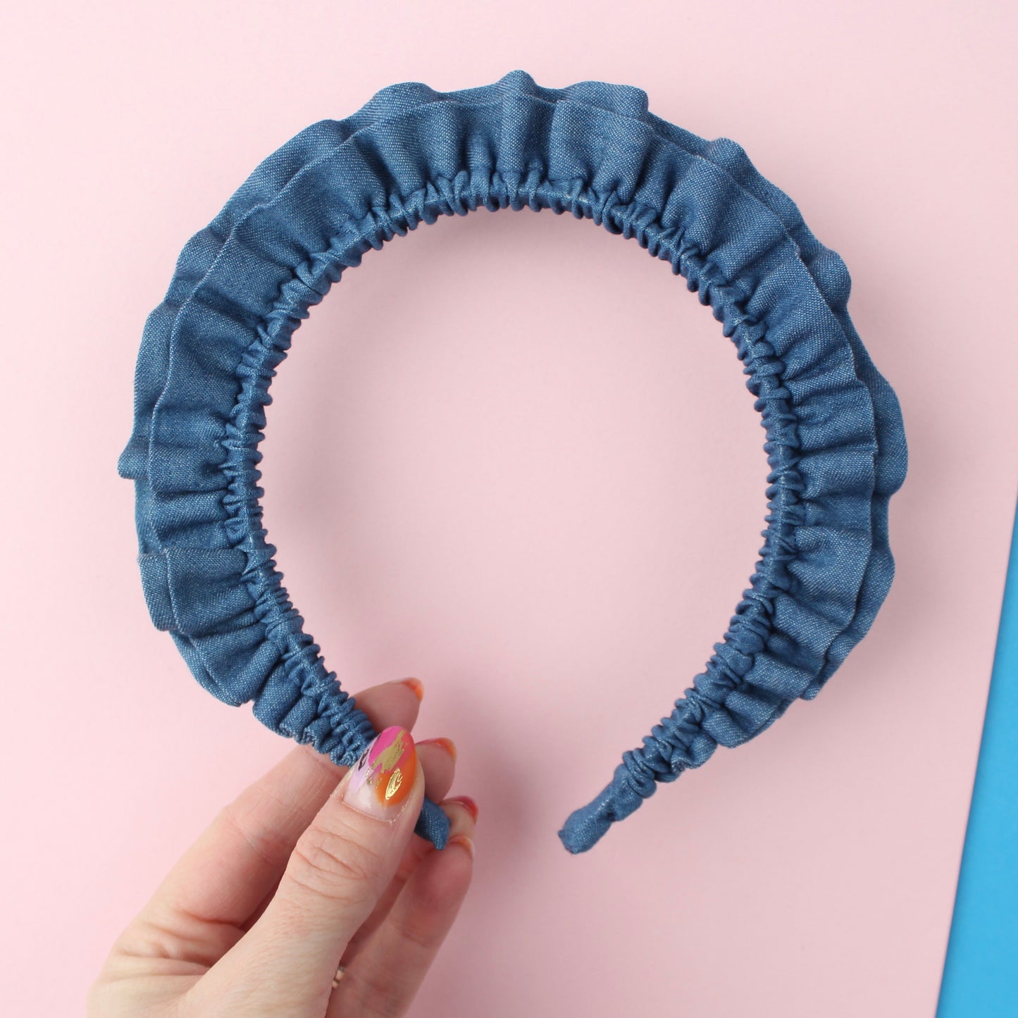 Double Denim - Little double Ruffle