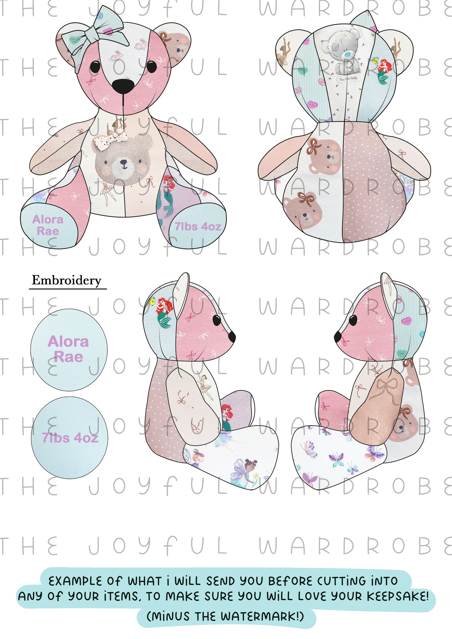 Memory Bear Keepsake (Baby/Childs Clothing)
